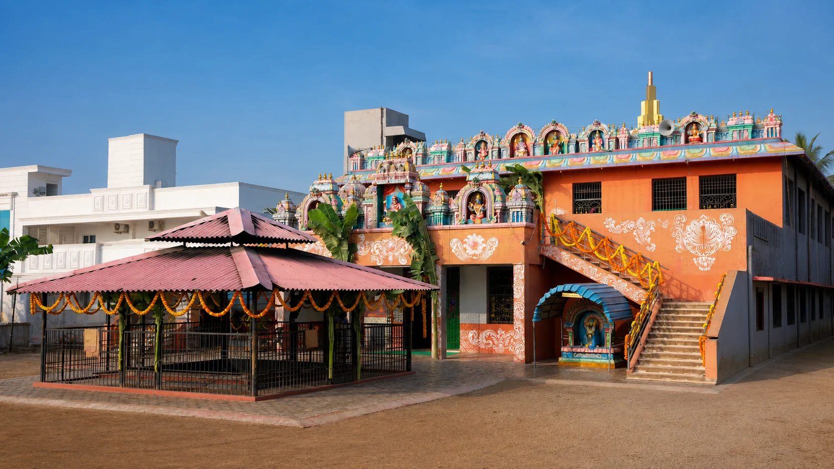Sri Sakthi Peetam temple exterior near Tirupati